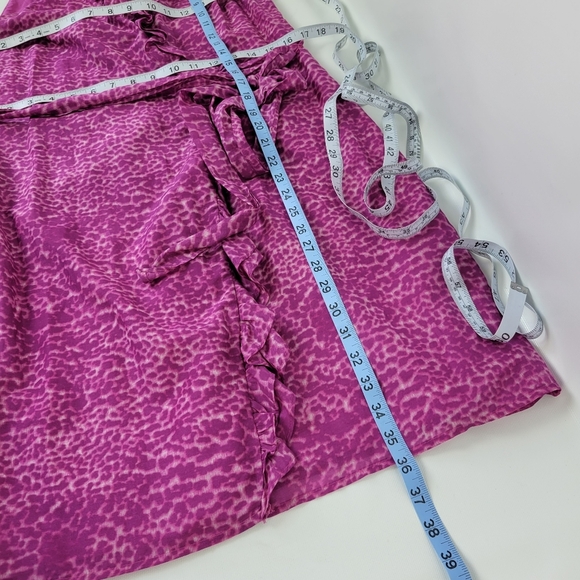 LOFT Sleeveless Faux Wrap Silk Cotton Dress Sz 6p NWOT - Picture 9 of 9